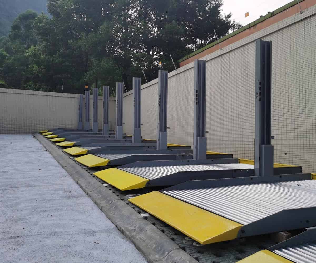 綏寧縣兩層升降式機械立體車庫安裝