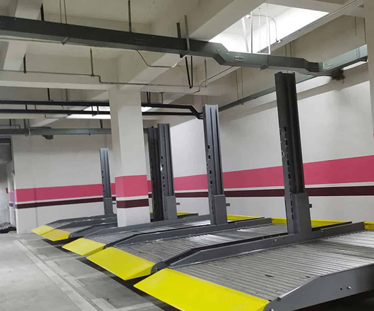 祁陽縣二層升降橫移立體停車庫過驗收