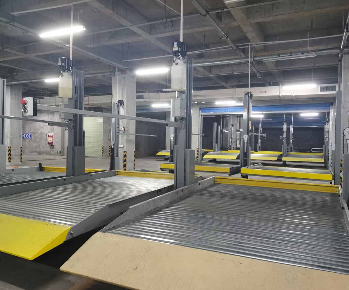 洪江市三層升降平移立體車庫停車設備出租