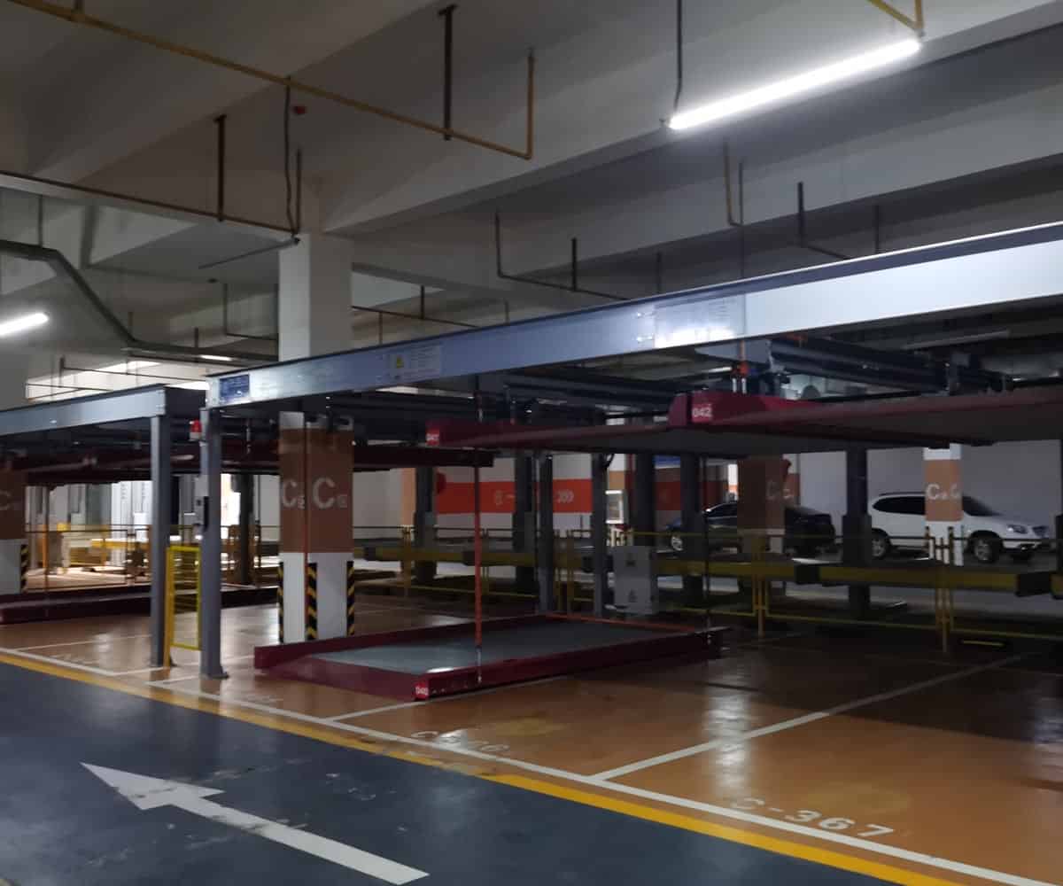 四柱簡易升降類機械停車場
