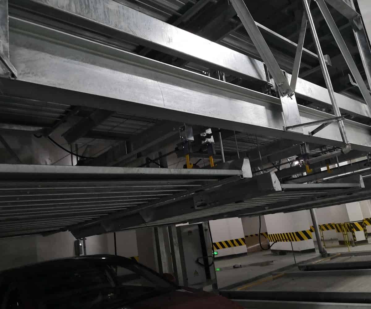 負二正二地坑式PSH4D2四層升降橫移機械式停車設備