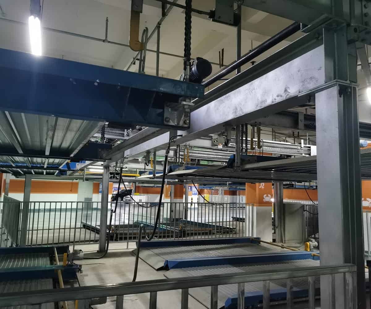 負二正三地坑式PSH5D2五層升降橫移機械式停車設備